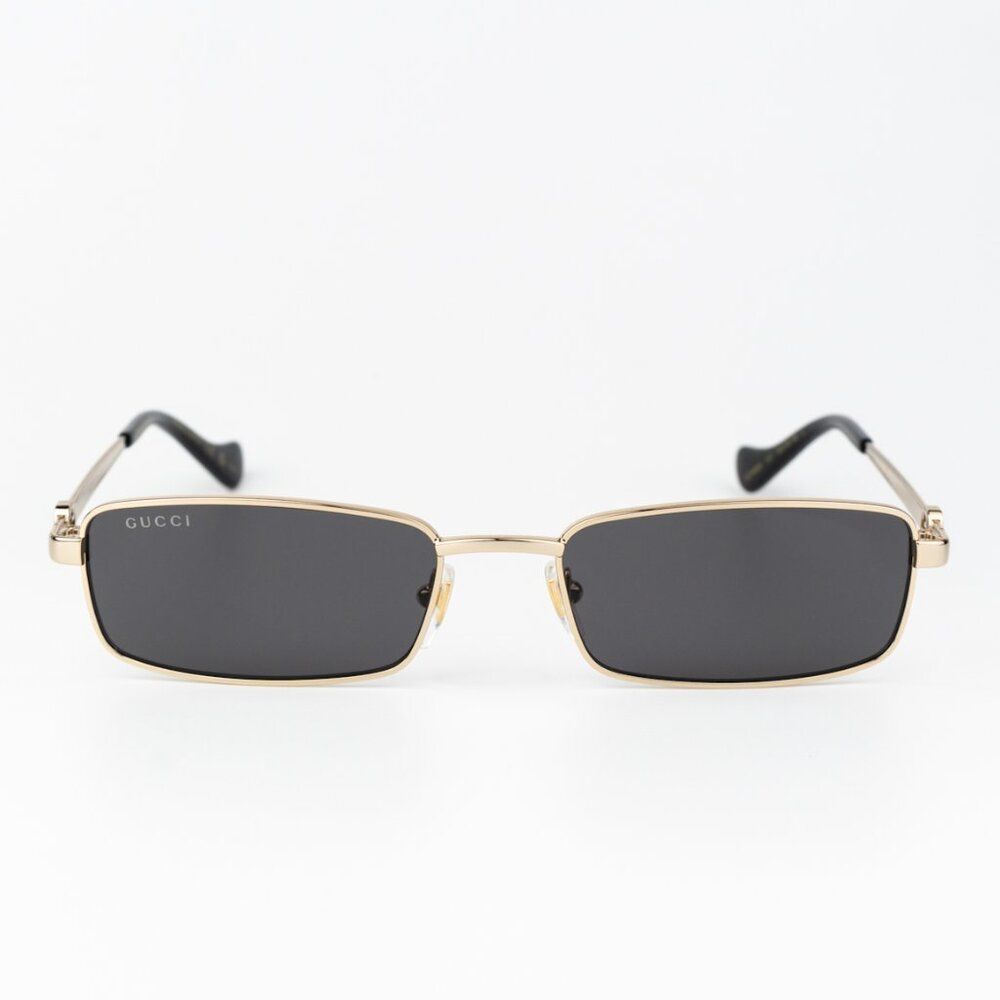 Gucci Women Sunglasses Gold Grey Rectangle GG1600S 001 BRAND NEW - Picture 2 of 12